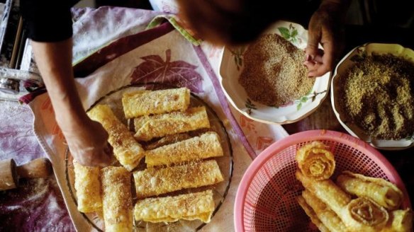 Thiples are a traditional festive treat in Greece. 