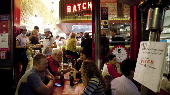 Batch Burgers and Espresso's 1950s-style fit-out.