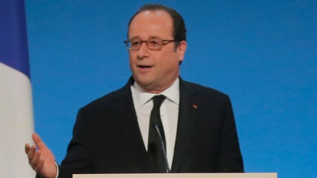 French President Francois Hollande has politely asked US President Donald Trump to show solidarity with allies.