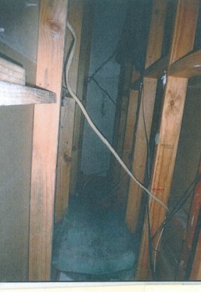The cavity where a brothel worker was found.