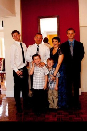 Family photo of Matthew Bate (far left) died in San Francisco on Friday June 2, 2017. Next to Matthew in the back row is his brother David, sister Dannielle and brother Steven Bate. In the front are brothers Evan and Josh Bate.