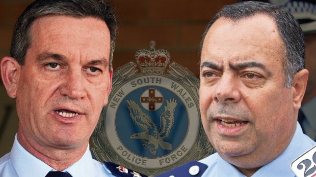 Police Commissioner Andrew Scipione and his former deputy Nick Kaldas.