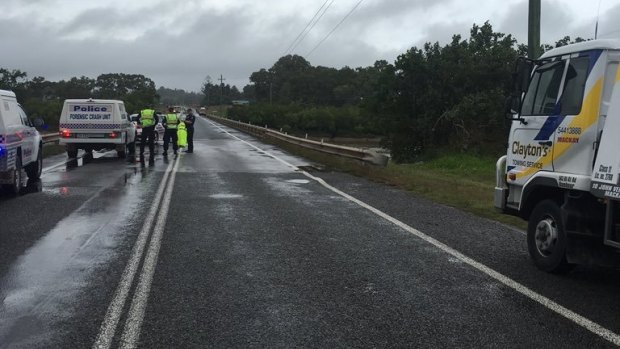 A motorcyclist has died in a crash near Mackay.