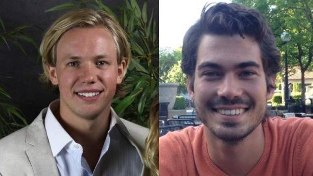 Carl-Fredrik Arndt and Peter Jonsson, the two 'male heroes' in the Stanford rape case.