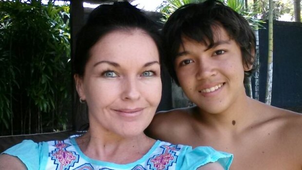 Soon-to-be-home Schapelle Corby and her nephew Wyan.