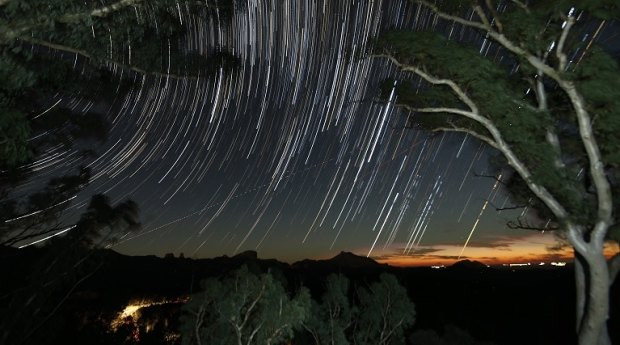 The stars at night in Warrumbungle National Park.