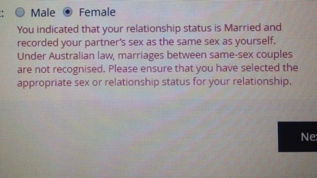 The message on Centrelink's website.