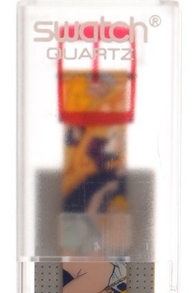 Sex object: A rare 'Sex Tease Kama Sutra' Swatch, released in 1994. Unworn, mint condition, battery removed. $700 to $900.

