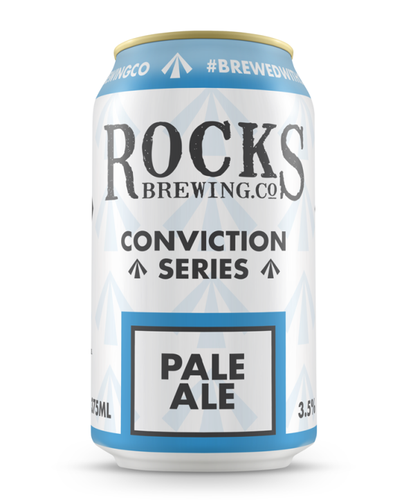 Rocks Brewing Co., Conviction Series Pale Ale.
