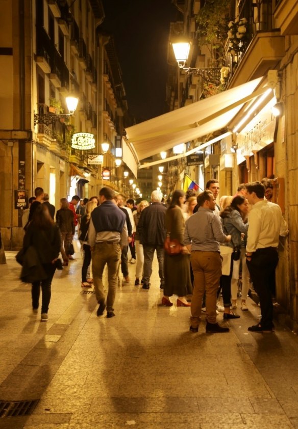 Hitting the streets of San Sebastian.