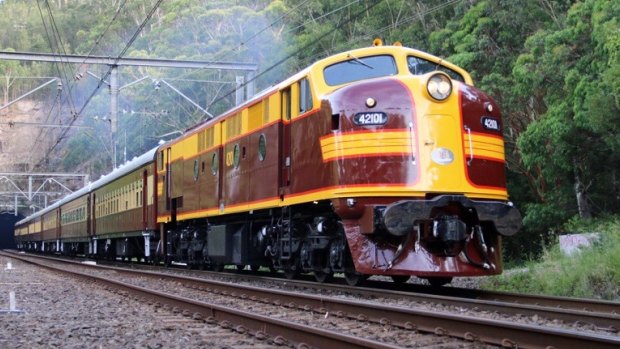 This diesel locomotive is among 3801 Limited's vintage fleet, which is now locked inside the Large Erecting Shed in Eveleigh. 