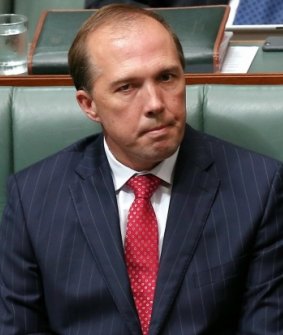 Immigration Minister Peter Dutton.