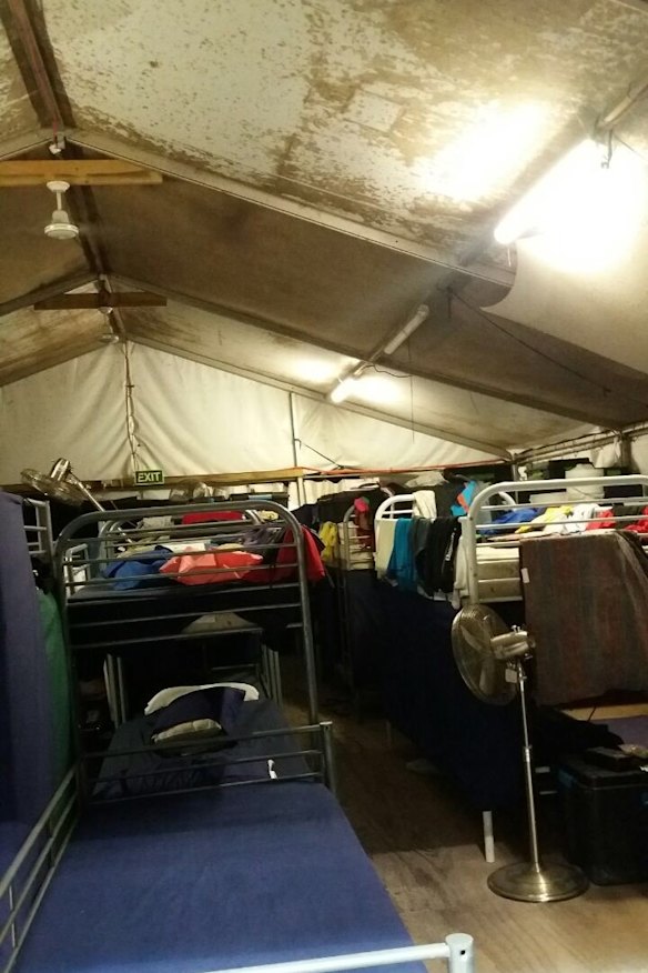Tents at the centre.