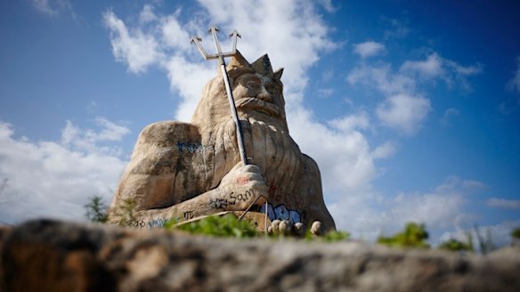 A restored King Neptune rises to reclaim Atlantis in Two Rocks