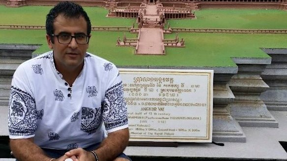 Iranian refugee Daniel Eskandari, one of the last two refugees left in Phnom Penh from the five Australia transferred from Nauru. 