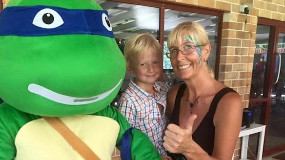 Stephanie King with her son Jacob.