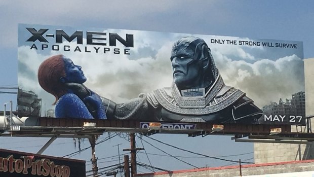 "Offensive and frankly stupid": online commenters have slammed 20th Century Fox's billboard for <i>X-Men: Apocalypse</i>.