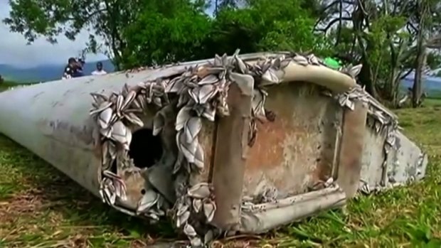 The confirmed MH370 debris found on Reunion Island.