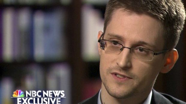 US whistleblower Edward Snowden. Julian Assange claimed to be assisting him from the Ecuador embassy in London