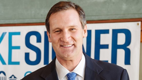 Mike Signer, Mayor of the Virginia college town of Charlottesville, was the target of anti-Semitic tweets on Sunday. He is seen here in a picture from his website.