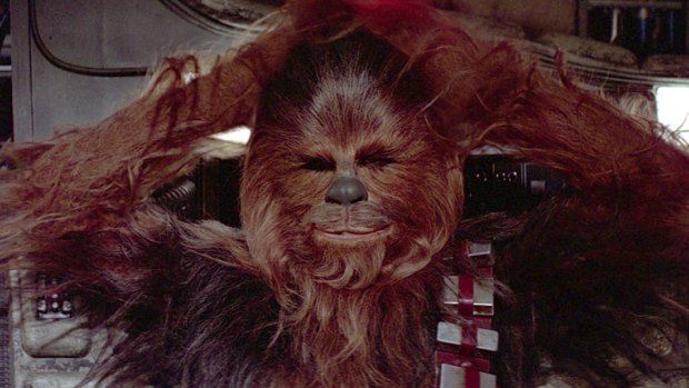 'The creature I liked most in the film was not human...' Chewbacca (Peter Mayhew) in Star Wars. 