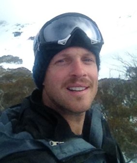 Mike Grace in Thredbo before he became trapped.