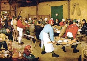 The Peasant Wedding by Pieter Bruegel, 1567