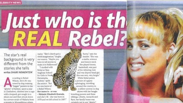 An excerpt from the Woman's Day article about Rebel Wilson.