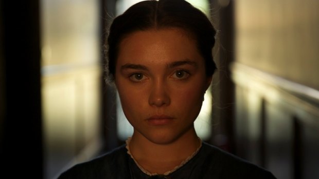 Florence Pugh as Katherine in Lady Macbeth, "the woman I think everyone kind of wants to be, except for the killer bit".