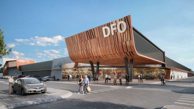 An artist's impression of the DFO at Perth Airport.