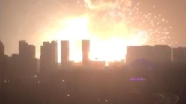 Explosions rocked the city of Tianjin in northern China.