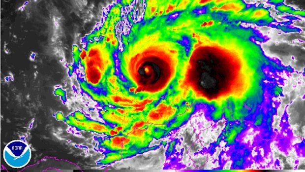 Hurricane Matthew is nearing the coastline. 