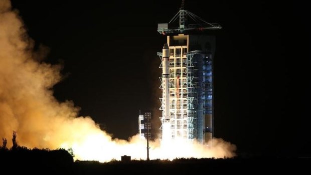 China's first quantum satellite prepared for launch in August 2016.