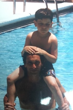 Zak Stone with his father, who died at an Airbnb rental