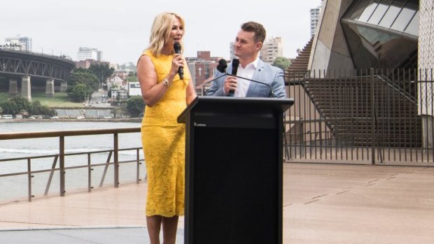 Kerri-Anne Kennerley and Grant Denyer at the announcement.