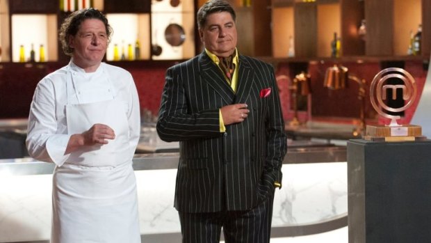 Matt Preston, right, with Marco Pierre White - before he defected from <i>MasterChef</i> to <i>Hell's Kitchen</i>.