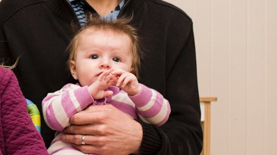 Mistin Arambula recently gave birth to her fourth child at home as part of the ACT government trial. Mistin and Juan with their children Caleb, 2, Gabriel, 5, Eden, 3, and Adelynn Rose Joy 3-months.