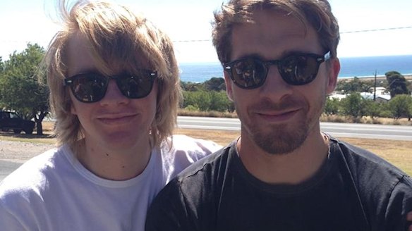 Zachary Sheridan, left, with brother Hugh, has reportedly made contact with his family.