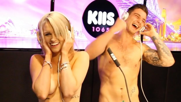 KIIS 1065's naked dating segment.