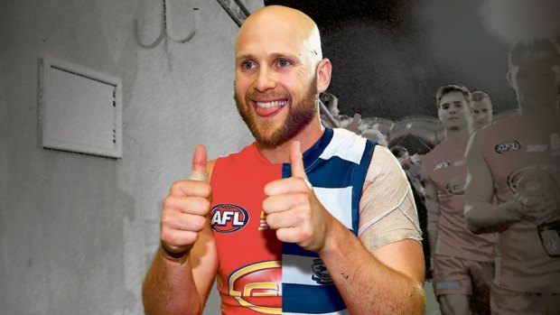 Cats whiskers: Gold Coast's Gary Ablett is expected to renew the threat that he will play in Geelong or nowhere next year. 