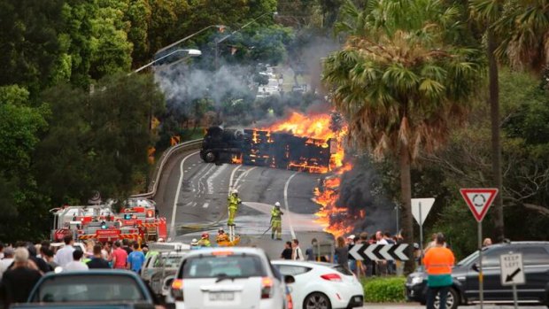 Fireball: the tanker crash that claimed two lives in Mona Vale.