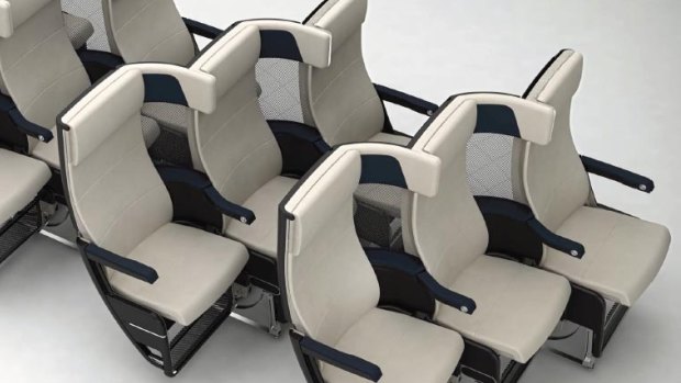 The seat also features a fixed-back shell with a pan seat recline.