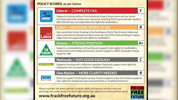 The campaign's election scorecard.
