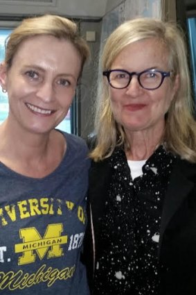 Clare and film director Gillian Armstrong, who she interviewed earlier this year.