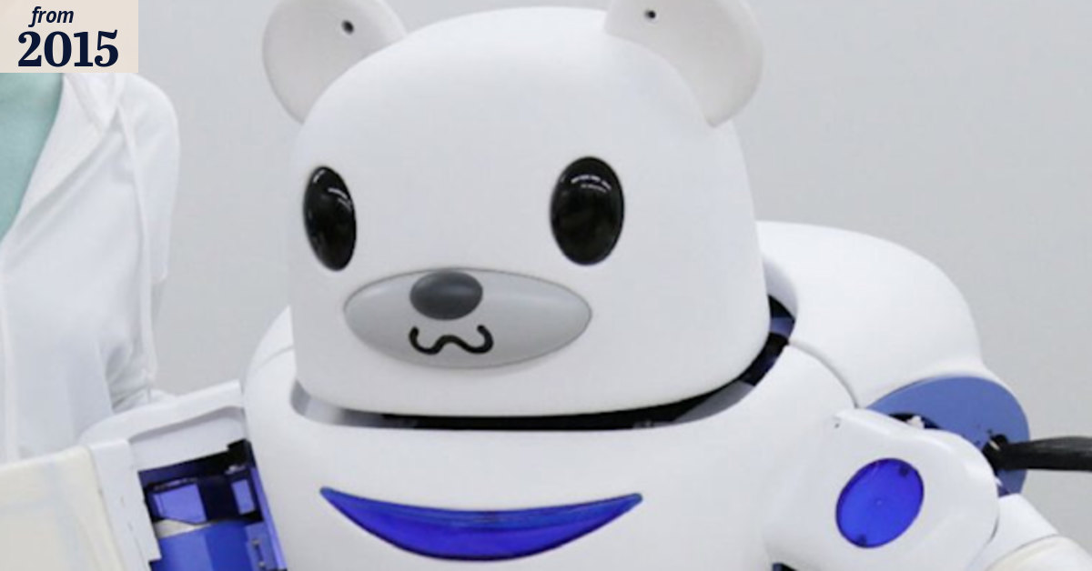 Japan’s Robear: a future caregiver with the strength of a robot and the ...