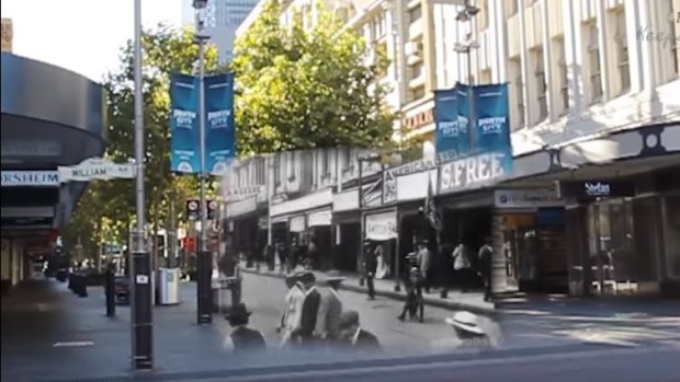 A still from the Comparing Perth 1907 vs 2016 video. 