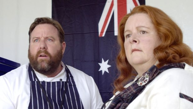 A still from the film featuring Shane Jacobson and Magda  Szubanski.