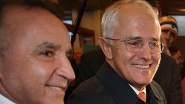 The PM campaigning in seat of Bass, held by Liberal MP Andrew Nikolic. 