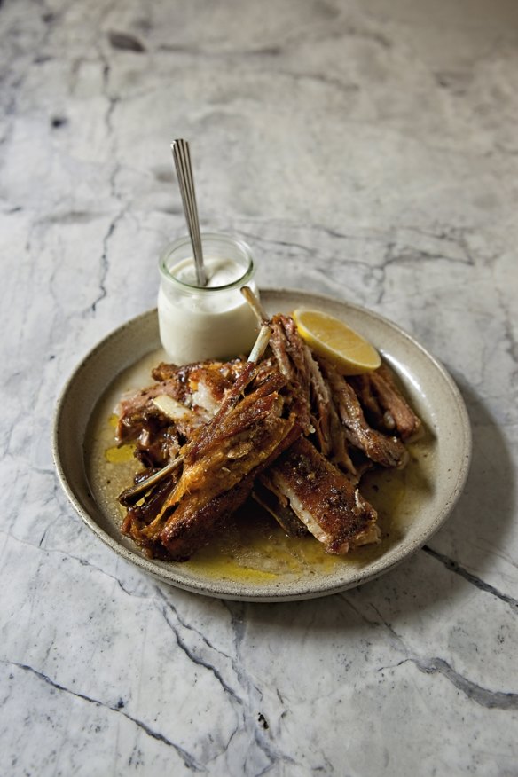 Slow-cooked lamb ribs from The Apollo, Potts Point.