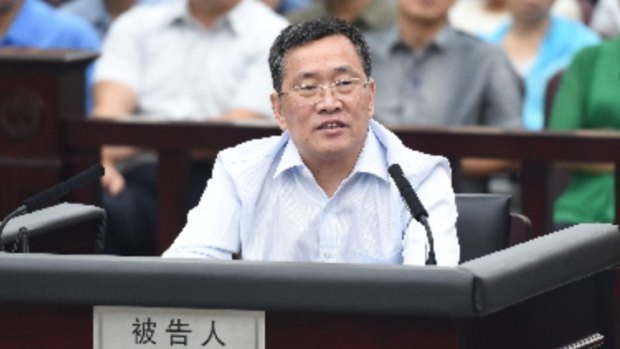 Zhou Shifeng, of Beijing-based Fengrui Law Firm, seen here in the dock, has been sentenced to seven years' jail for subversion. 